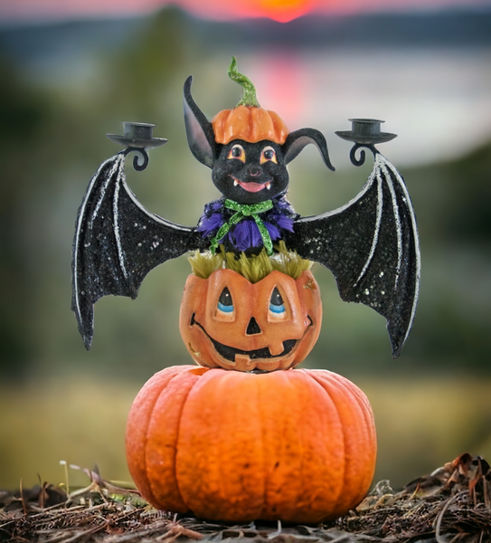 Bat Wall Sconce - Pumpkin Patch - Katherine's Collection