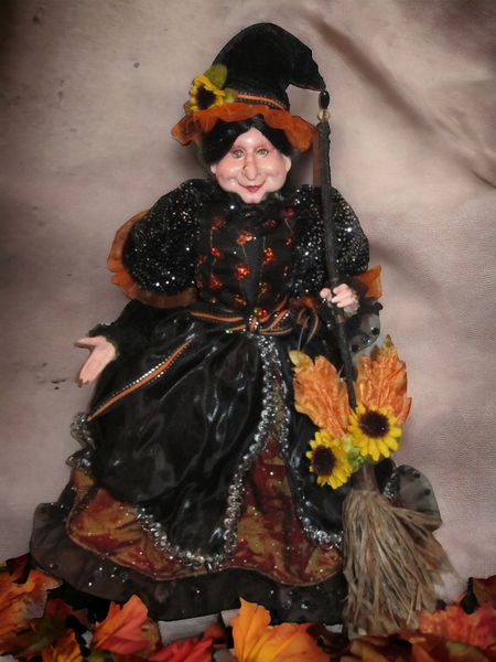 3240 × 4320px  Witch doll Autumn Thanksgiving, Halloween, Cute, Witches, whimsical, high-end, doll, fall, decor