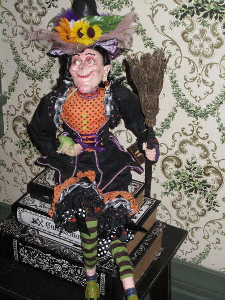Hagatha Hawthorn 30" Whimsical Witch Doll