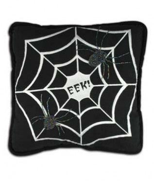 Spiderweb Halloween Pillow - Bethany Lowe