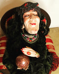 Scrying Gypsy Witch - Whimsical Witch Doll