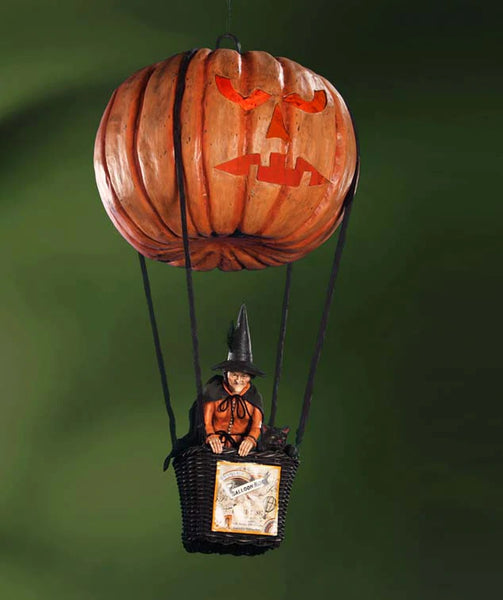 Halloween Hot Air Balloon & Witch - Bethany Lowe