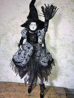 Ghostly Ghoulina Whimsical Witch Doll