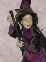 Flying Elphaba Whimsical Witch Doll