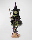 Bella Hawthorn Witch Standing on Broom Doll- Katherine's Collection Practical Magic Movie Doll